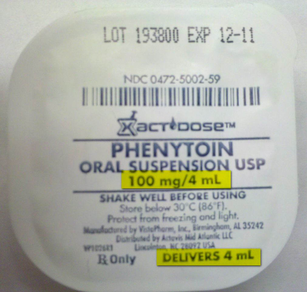 Small labeling changes to phenytoin unit dose cup causes confusion