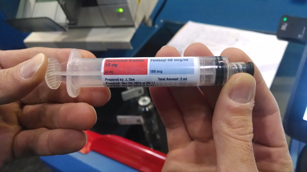 Anesthesia Check â€“ O.R. syringe labeling and medication tracking