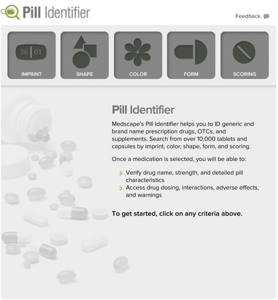 Medscape Pill Identifier