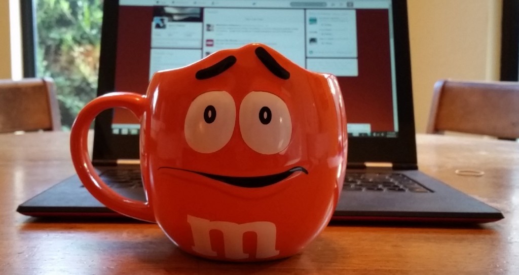 Orange M&M's Coffee Mug